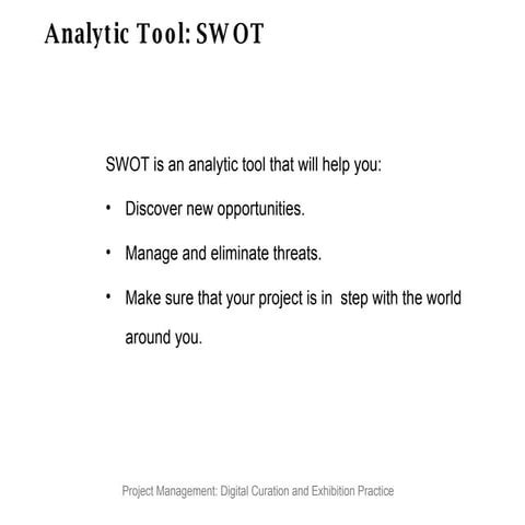 SWOT Analysis