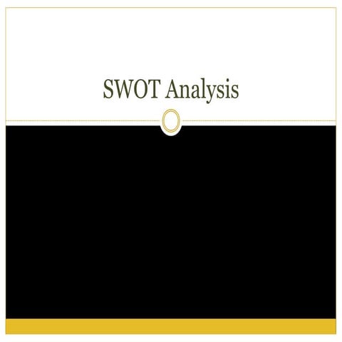 Swot analysis of marketing