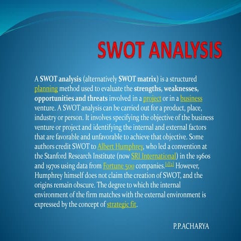 Swot analysis