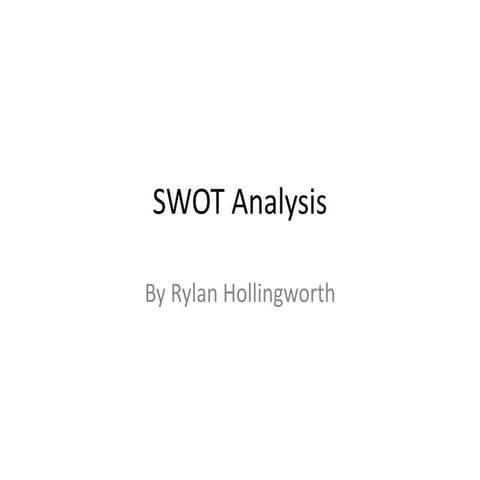 Swot analysis
