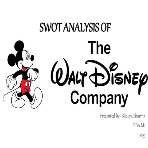 Swot analysis of The Walt Disney Company | PPT
