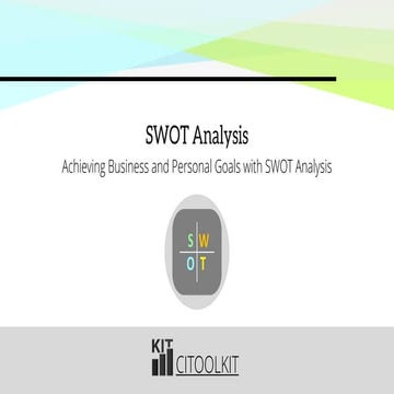 Achieving Business and Personal Goals with SWOT Analysis