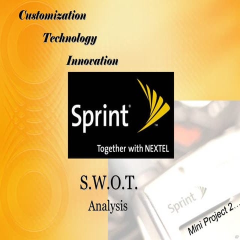 SWOT Analysis for Sprint/Nextel - 2007