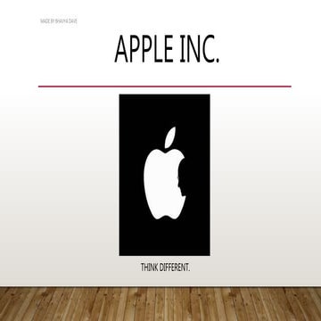 Swot analysis of apple 