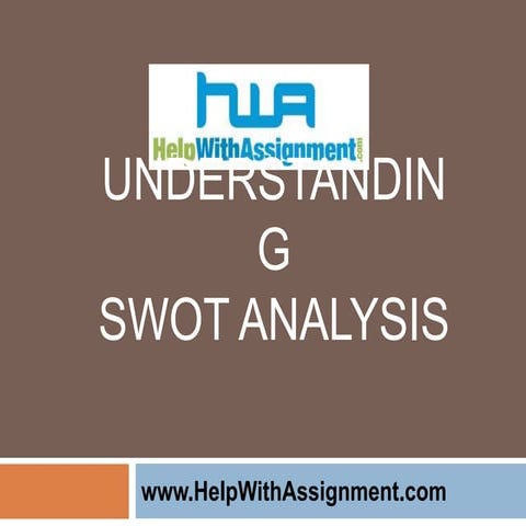 SWOT Anlaysis- Marketing Assignment Help