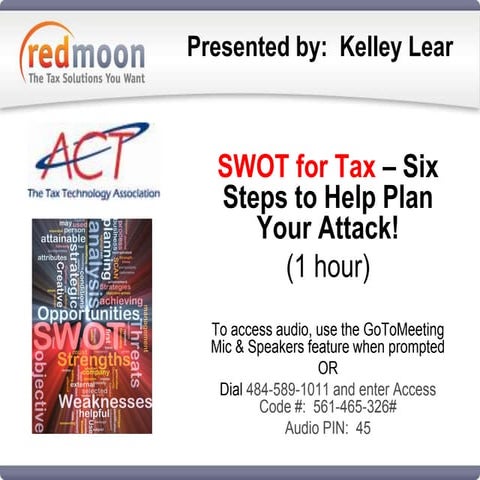 SWOT for Tax | PPTX