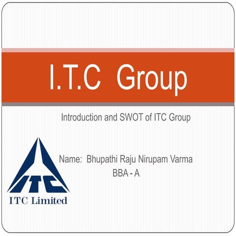 Swot of itc ppt
