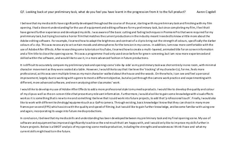 Personal swot analysis essay sample picture