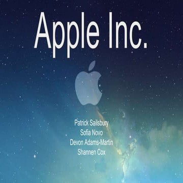 Apple SWOT Analysis Presentation