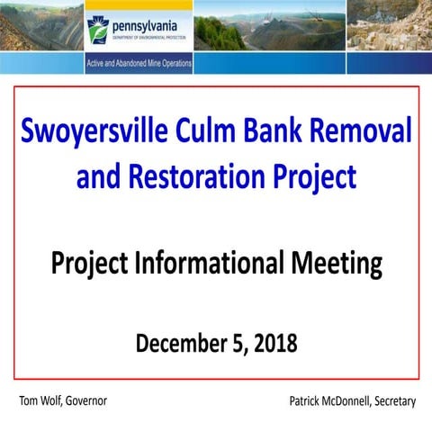 Harry E. Coal Waste Pile Reclamation Project in Swoyersville, PA