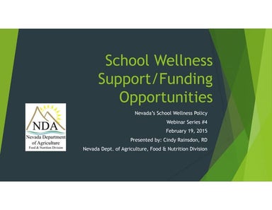 SWP Support Funding Opportunities Webinar 02.19.15