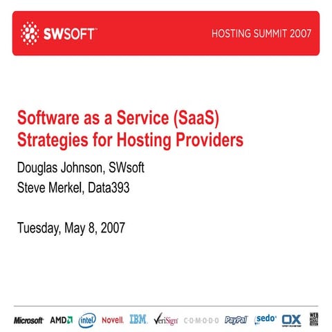 SWsoft Hosting Solutions for SaaS