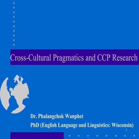 Intercultural Pragmatics