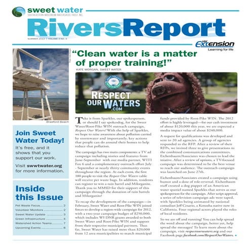 Rivers Report -- Summer 2012