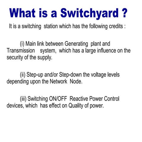 Switch yard & Protection | PPSX
