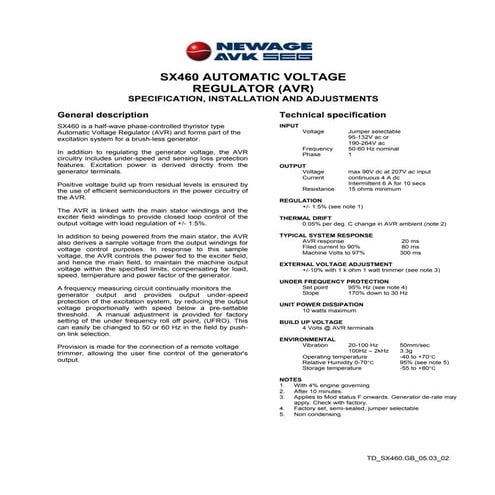 Sx460 avr newage_stamford