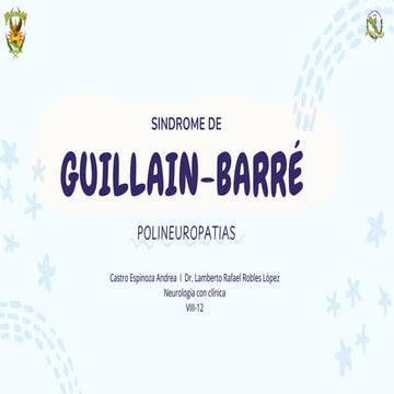 Sindrome de Landry-Guillain-Barré-Strohl | PDF