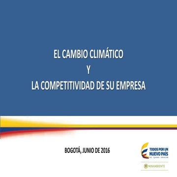 Rodrigo Suárez - El cambio climático y la competitividad de su empresa