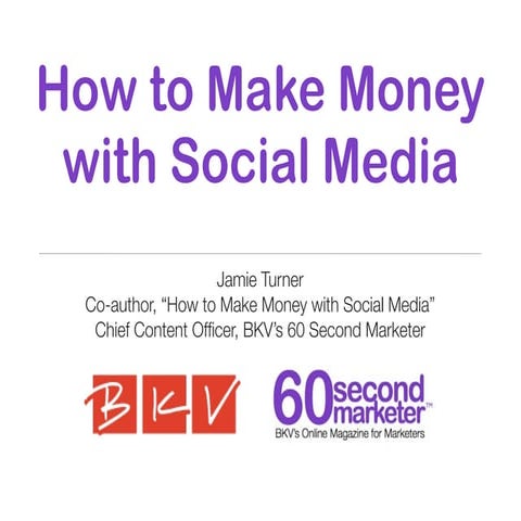 SXSW Jamie Turner on Social Media ROI