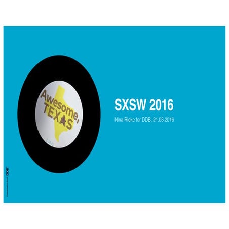 SXSW 2016 Trends 