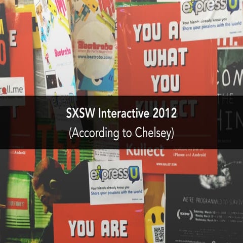 SXSW Interactive 2012 (According to Chelsey)