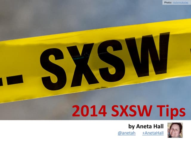 SXSW Conference Tips