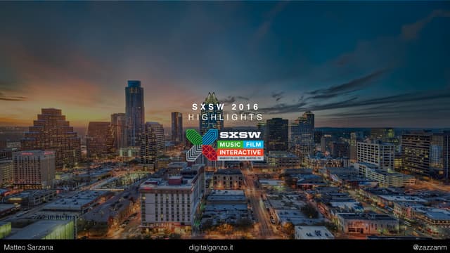 SXSW 2016 - Top Trends