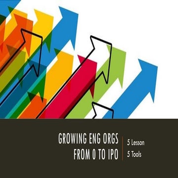 Scaling Fast: Growing Engineering Orgs From Zero to IPO