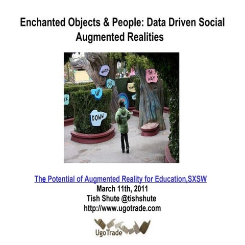 "Enchanted Objects and People:" Data Driven AR