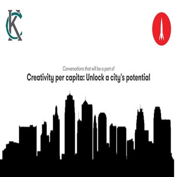 Conversations that will be a part of Creativity per capita: Unlock a city's potential