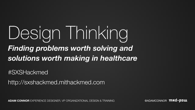 Design Thinking: Finding Problems W...