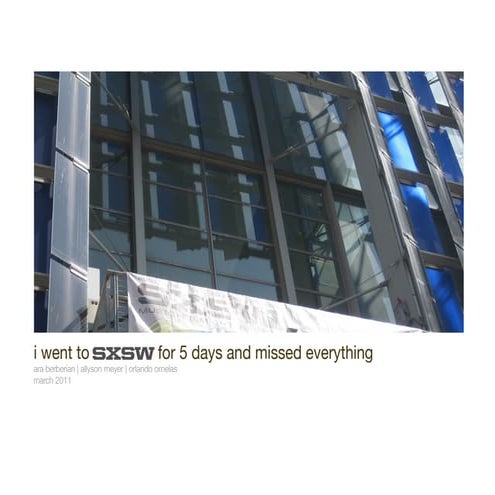 SXSW Drink & Learn 6.13.11