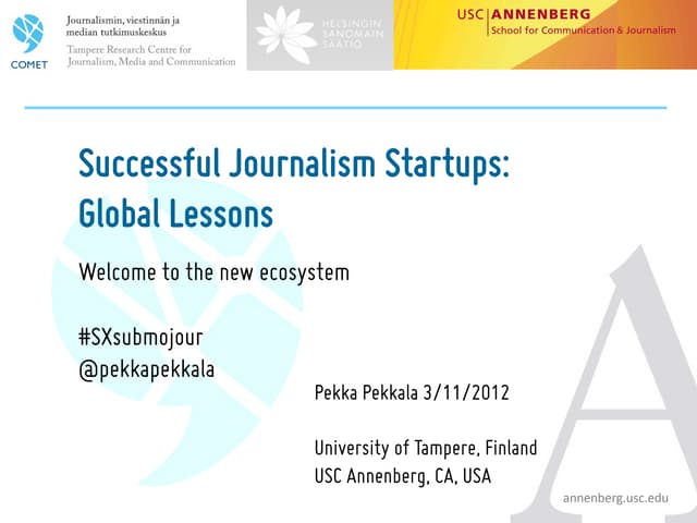 SXSW Successful Journalism Startups...