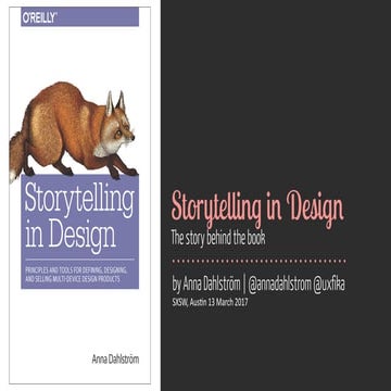 Storytelling In Design - SXSW, 13 March 2017