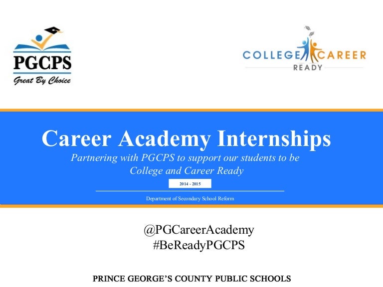 Pgcps Career Academy Internships