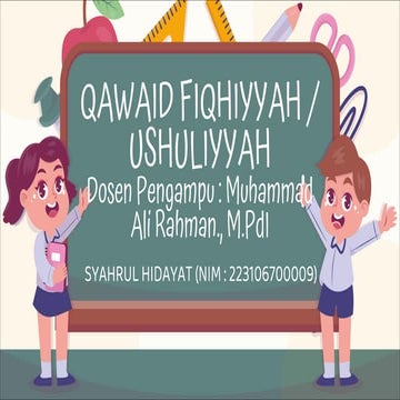 Syahrul Hidayat Qawaid Fiqhiyyah Pdf