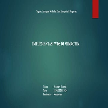 IMPLEMENTASI WDS DI MIKROTIK