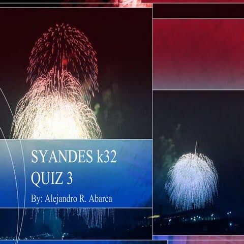 Syandes quiz 3