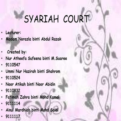 Syariah  court