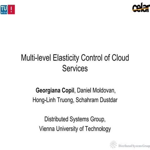 Multi-level Elasticity Control of Cloud Services -- ICSOC 2013
