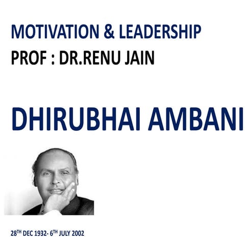 Story of Dhirubhai ambani