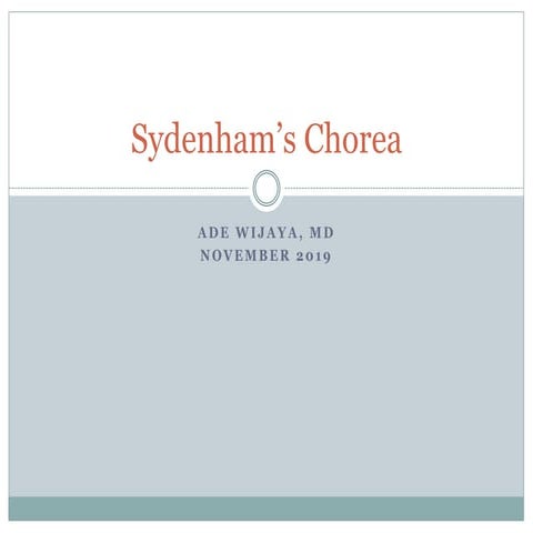 Sydenham Chorea