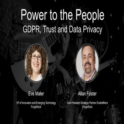 Identity Live Sydney 2017 - Allan Foster & Eve Maler