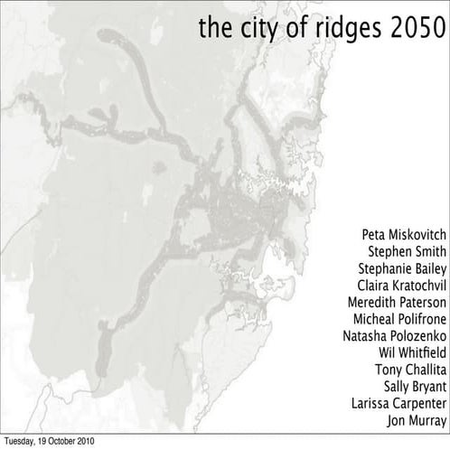 Sydney 2050 | city of ridges | biocity studio