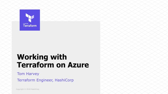 Working with Terraform on Azure