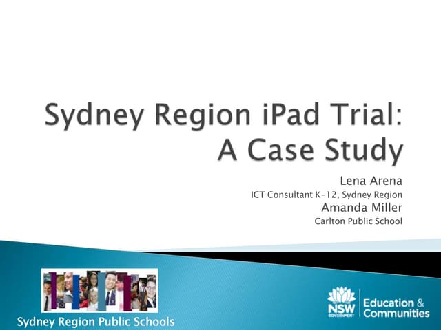 Sydney Region iPad Trial inspire2013