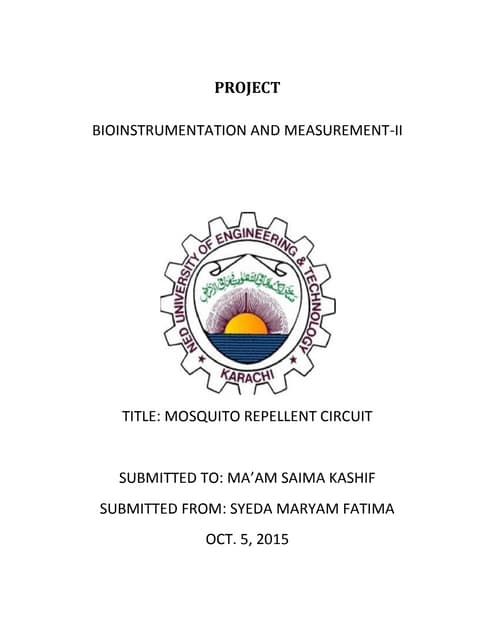 Mosquito Repellent Circuit