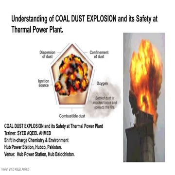 Coal Dust Explosion and its Safety at Thermal Power Plant