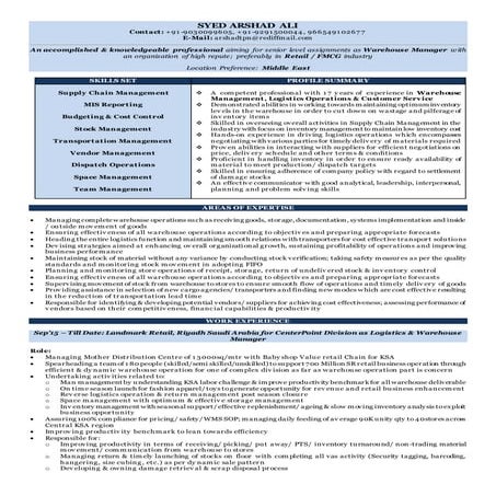 Store-Incharge-Resume | DOCX