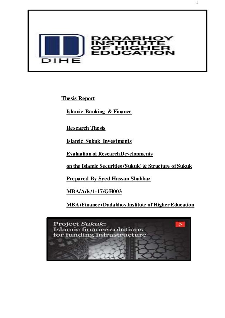 Dissertation about islamic banking
